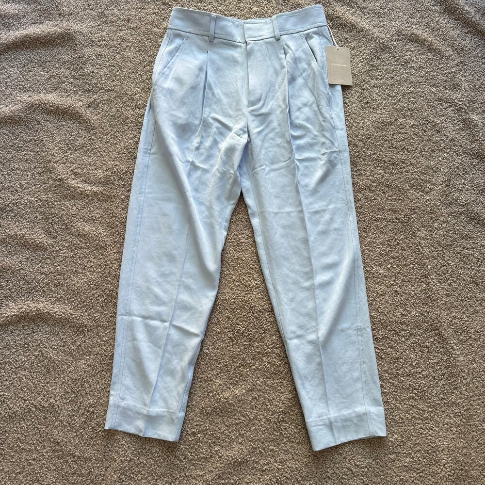 NWT Everlane The Draper Tapered Pant Light Baby Blue Size 2